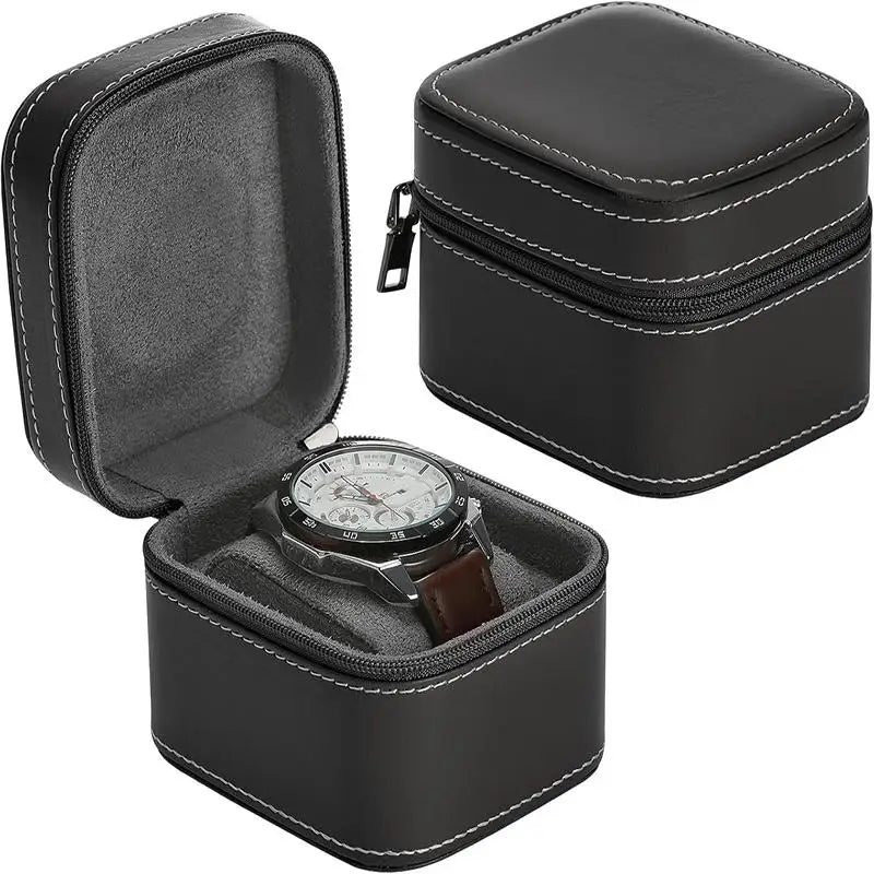 PU Leder Uhrenbox – Stilvolles Display 10x8x8cm