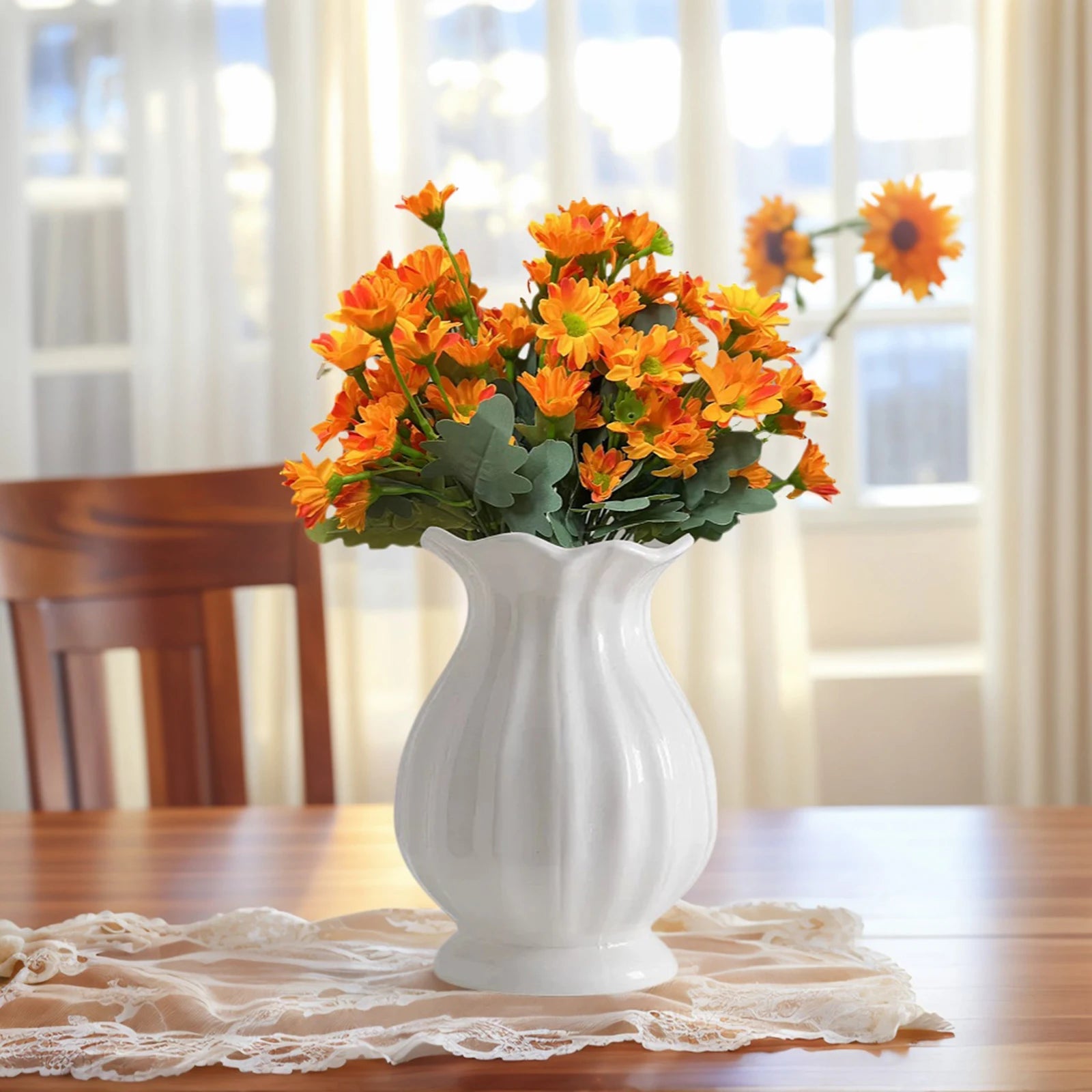 Künstliche Sunset-Mumien – Seidenstrauss – Indoor/Outdoor