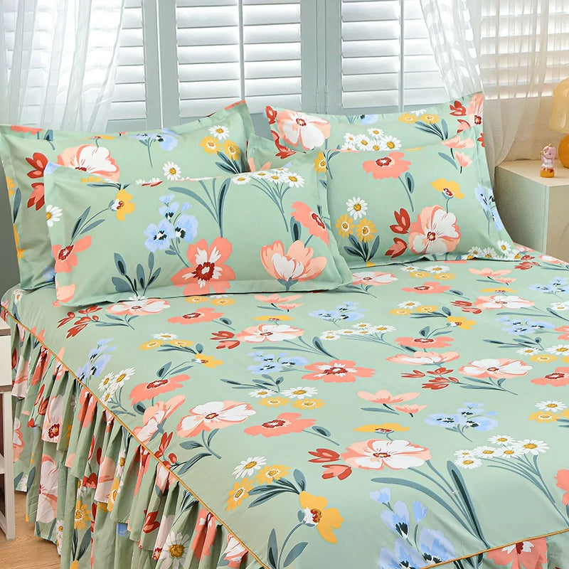 Floral Bettvolant – Strick-Polyester – Verschiedene Grössen