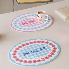 Ovaler hitzebeständiger Tischset – PU-Leder – 30x40cm