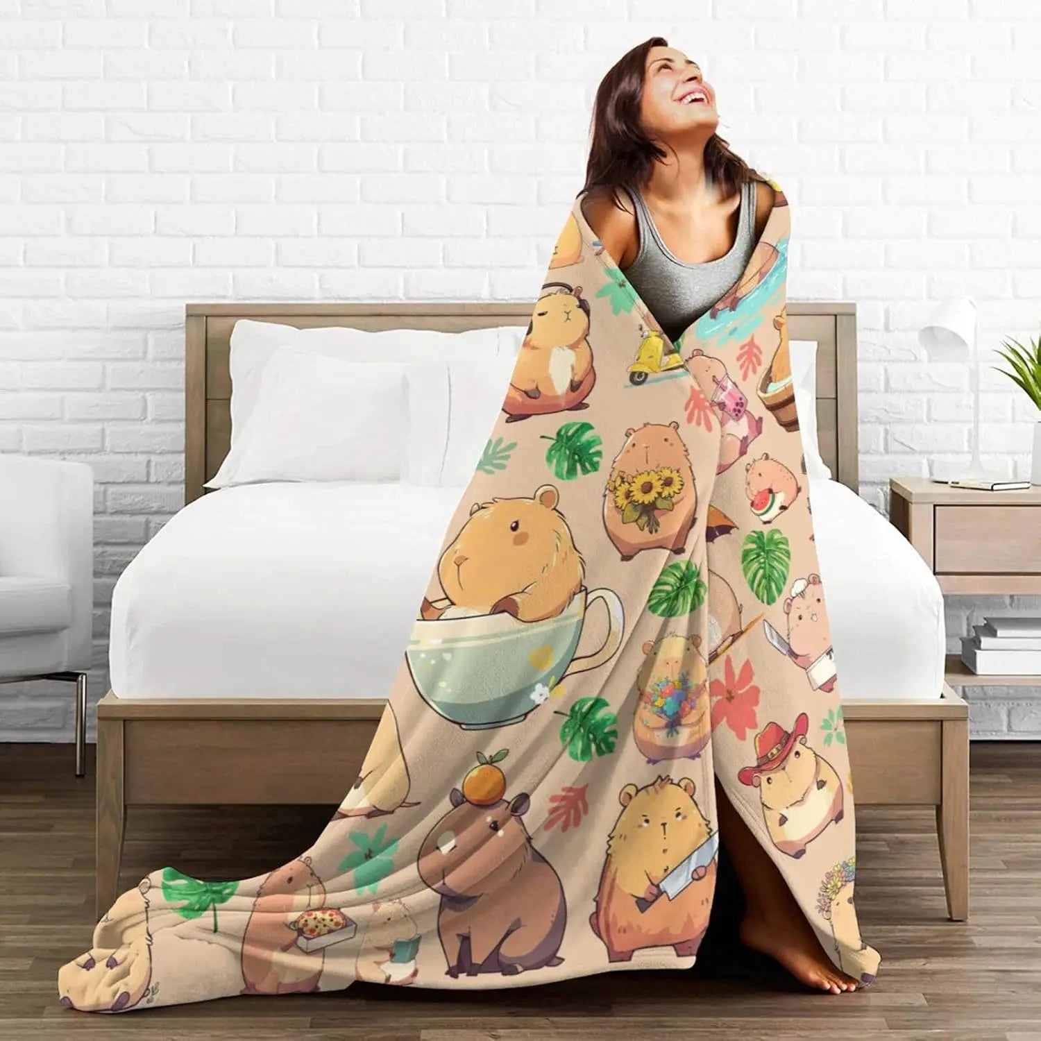 Capybara Decke – Coral Fleece – Diverse Grössen
