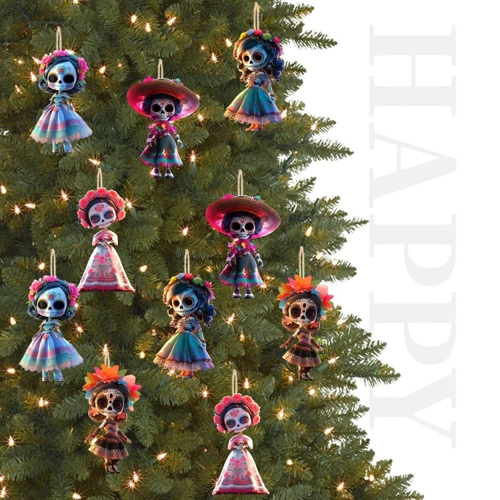 Acryl Halloween Dekoration – Cartoon Stil – 8cm Pack