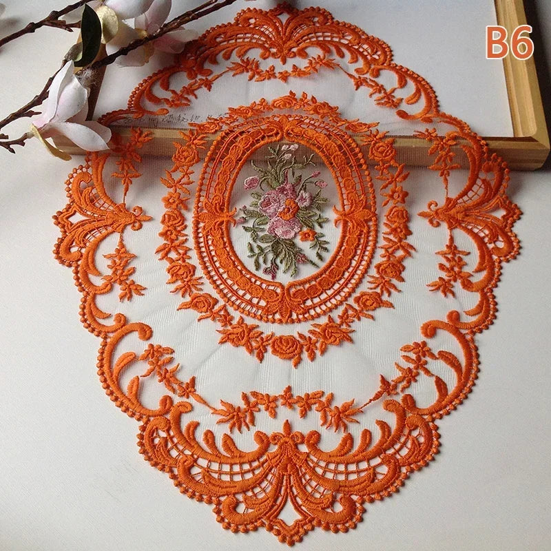 Runde Spitzentischdecke – Moderner Stil – 43x30cm