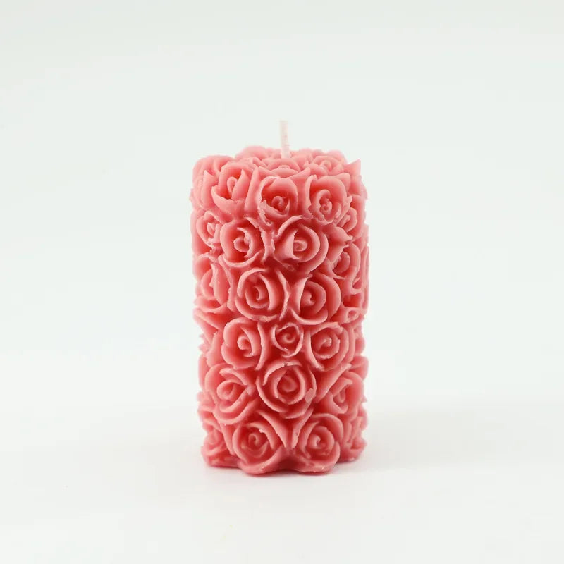 Duftkerze Rose – Handgemacht Sojawachs-Blume