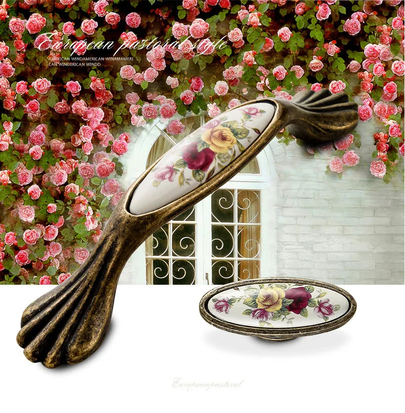 Vintage Möbelgriffe – Keramikdesign – 96mm/128mm