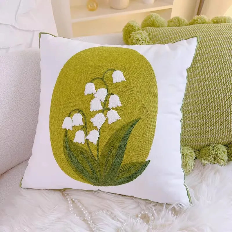 Kissenbezug – Nordisch Moosgrün – 30x50cm, Handgefertigt