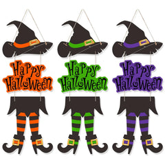 Hexenhut-Türschild – Papierkarton – Halloween-Deko