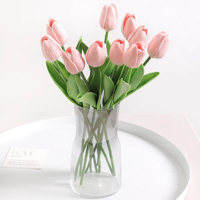 Tulpen Kunstblumenstrauss – Real Touch Schaum – Deko