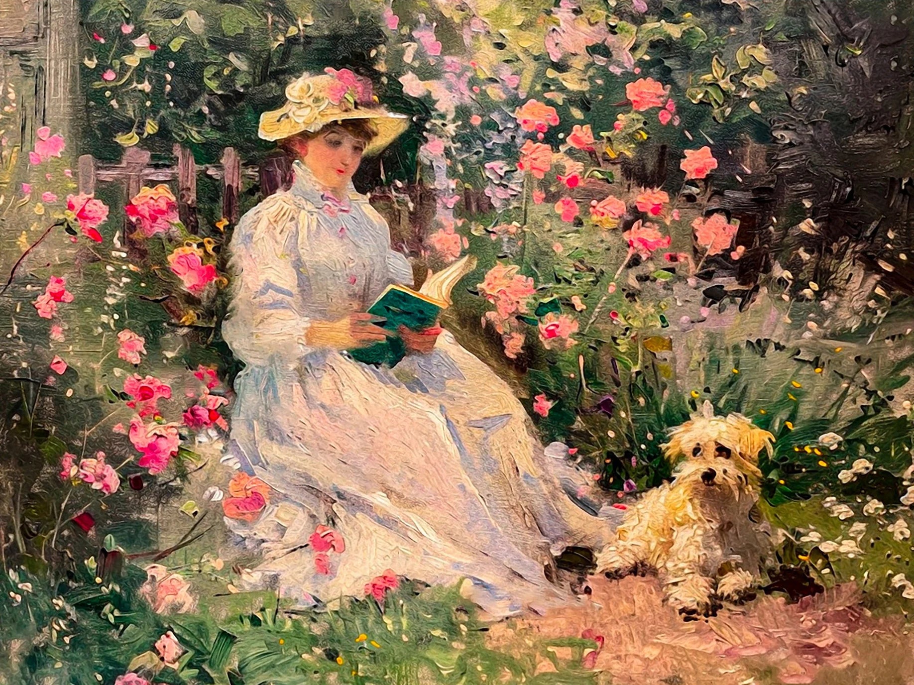 Viktorianisches Leinwand-Porträt – Vintage Stil, 50x70cm