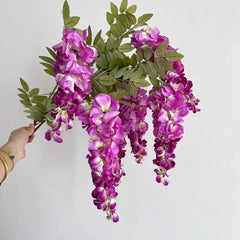 Wisteria Blumenranke – Seidenfloristik – 108cm Länge, Innenbereich