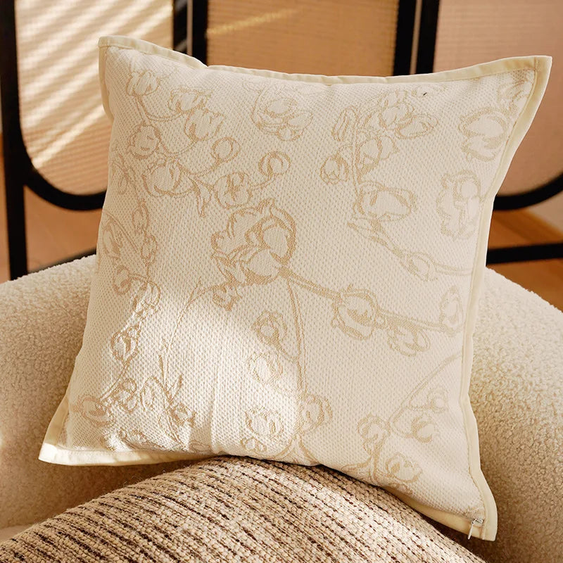 Nordisches Kissenbezug – Florales Polyester/Baumwolle – 30x50/45x45cm