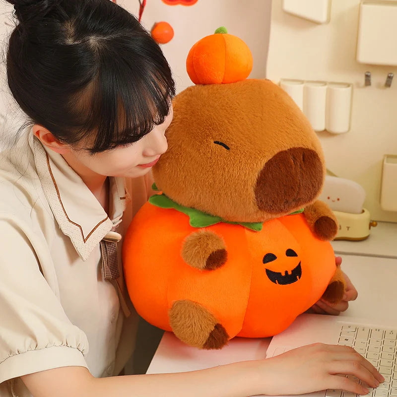 Capybara Plüschtier – Baumwoll Halloween Kissen – 25-60cm