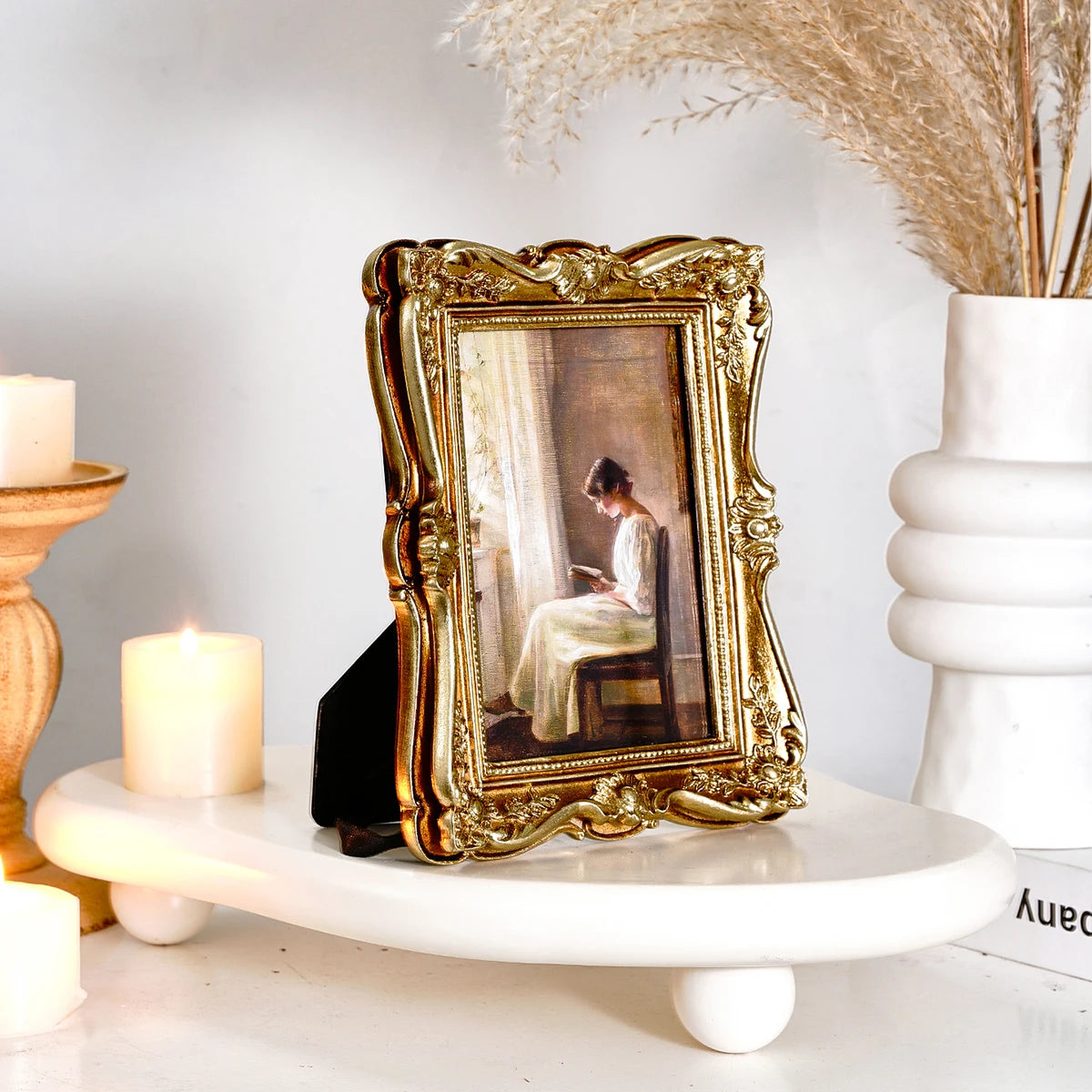 Barocker Fotorahmen – Harzmaterial – Schlafzimmer/Büro