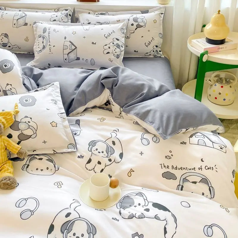 Bettwäsche Set – Pinke Blumen Mikrofaser – Twin Queen Grössen