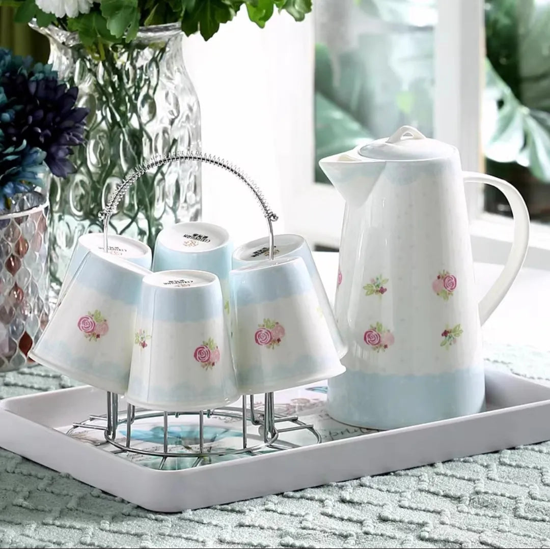 Kaffeeset aus Feinporzellan – Elegantes Design – Hochzeitsgeschenk