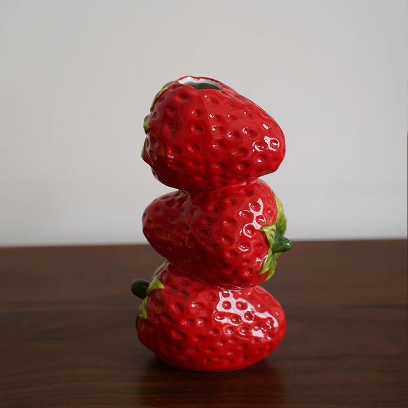 Fruchtförmige Vase – Keramik Vintage – Zitrone 12x4x10cm