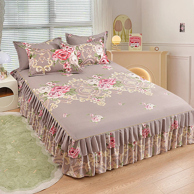 Floral Bettvolant – Strick-Polyester – Verschiedene Grössen