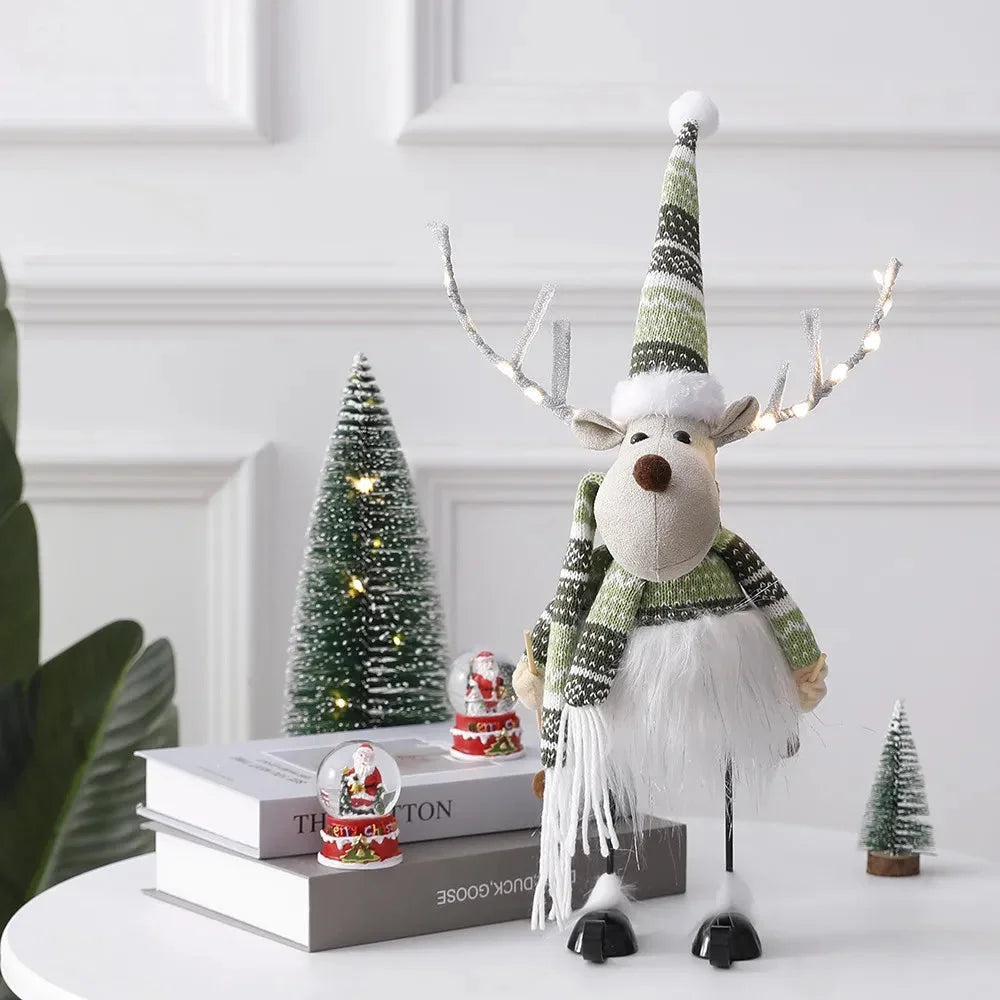 Weihnachtselch Dekoration – Plüschpuppe – Handgefertigt & Verstellbar