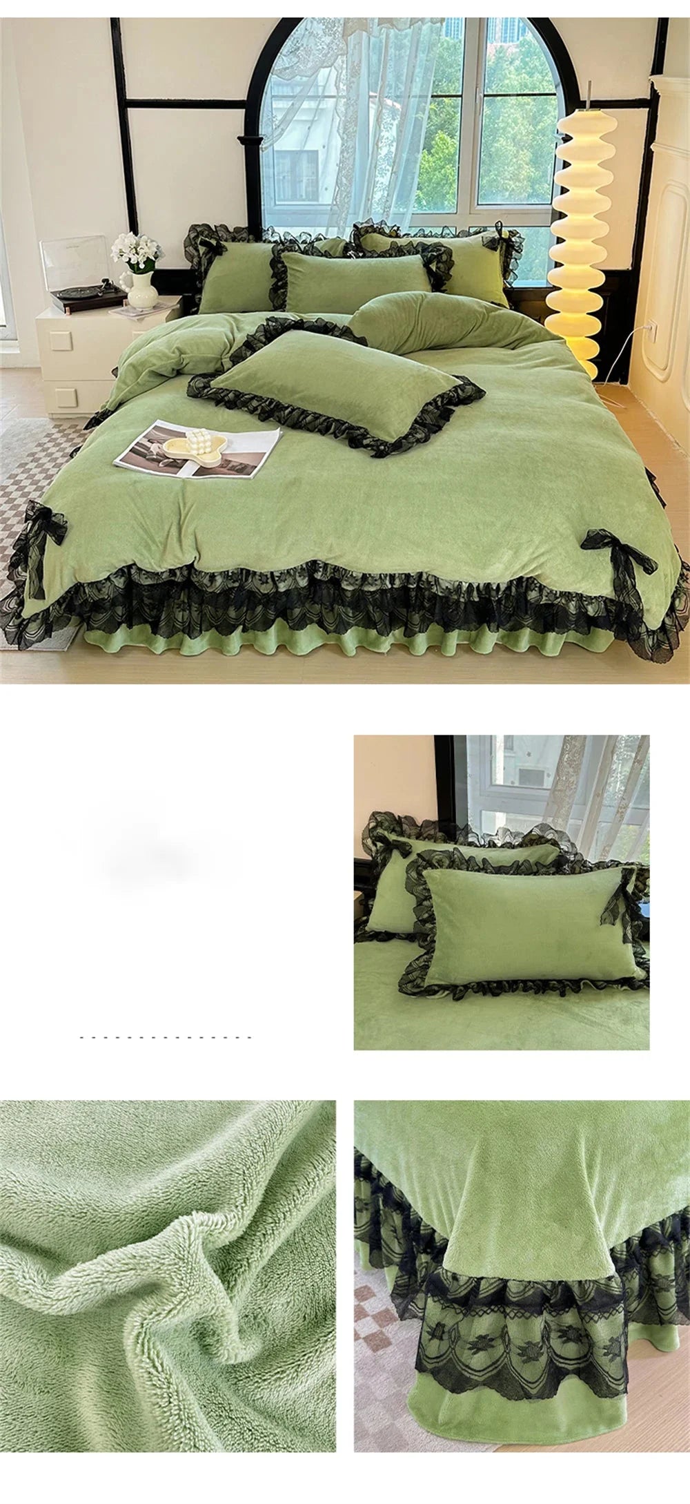 Samt Bettwäsche – Prinzessin Design – Versch. Grössen