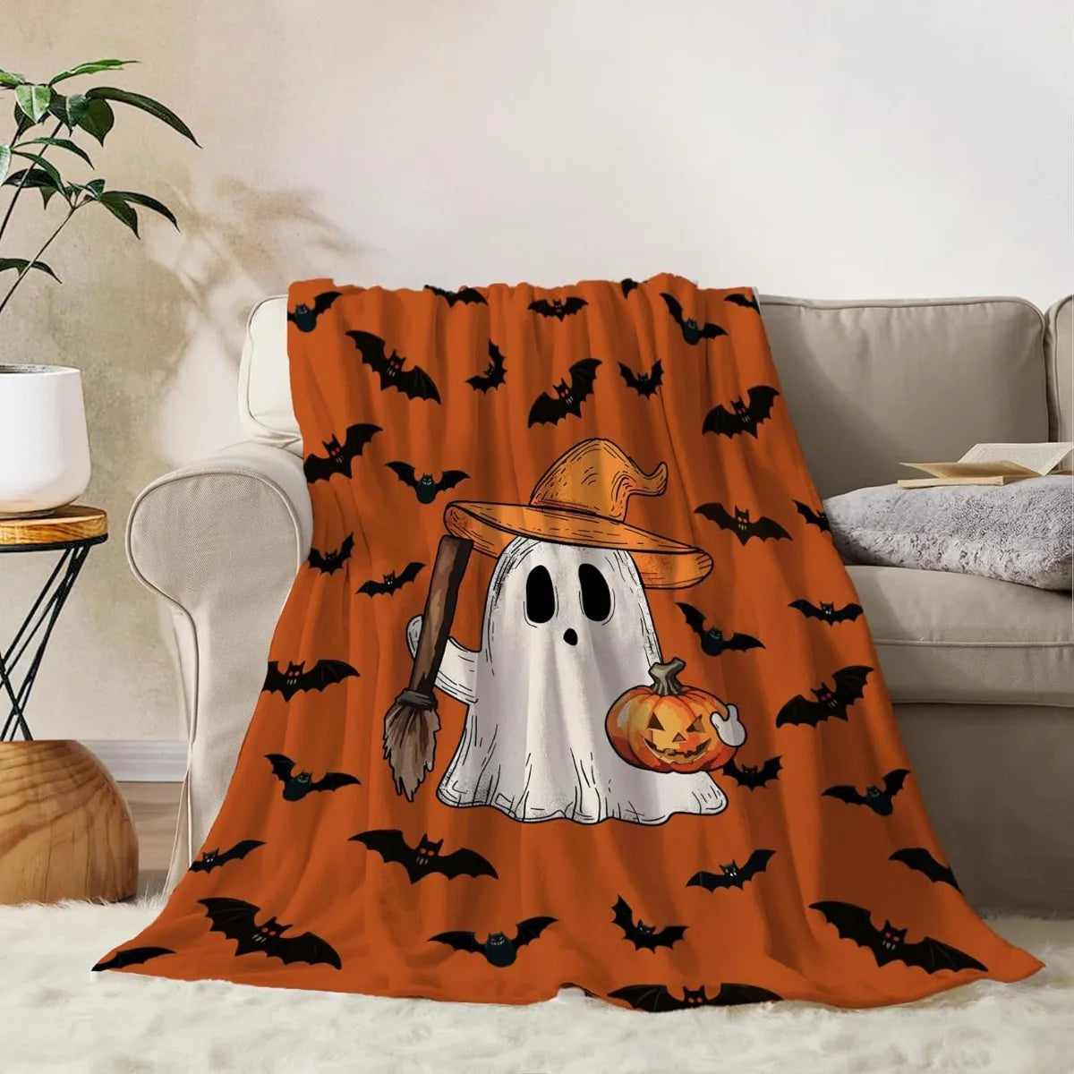 Halloween Geisterdecke – Mikrofaser – 130x150cm