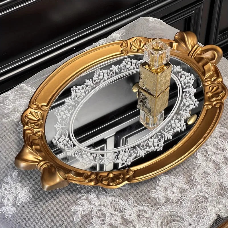 Vintage Hauchdünne Tablett – Europäisches Design – 41x28cm