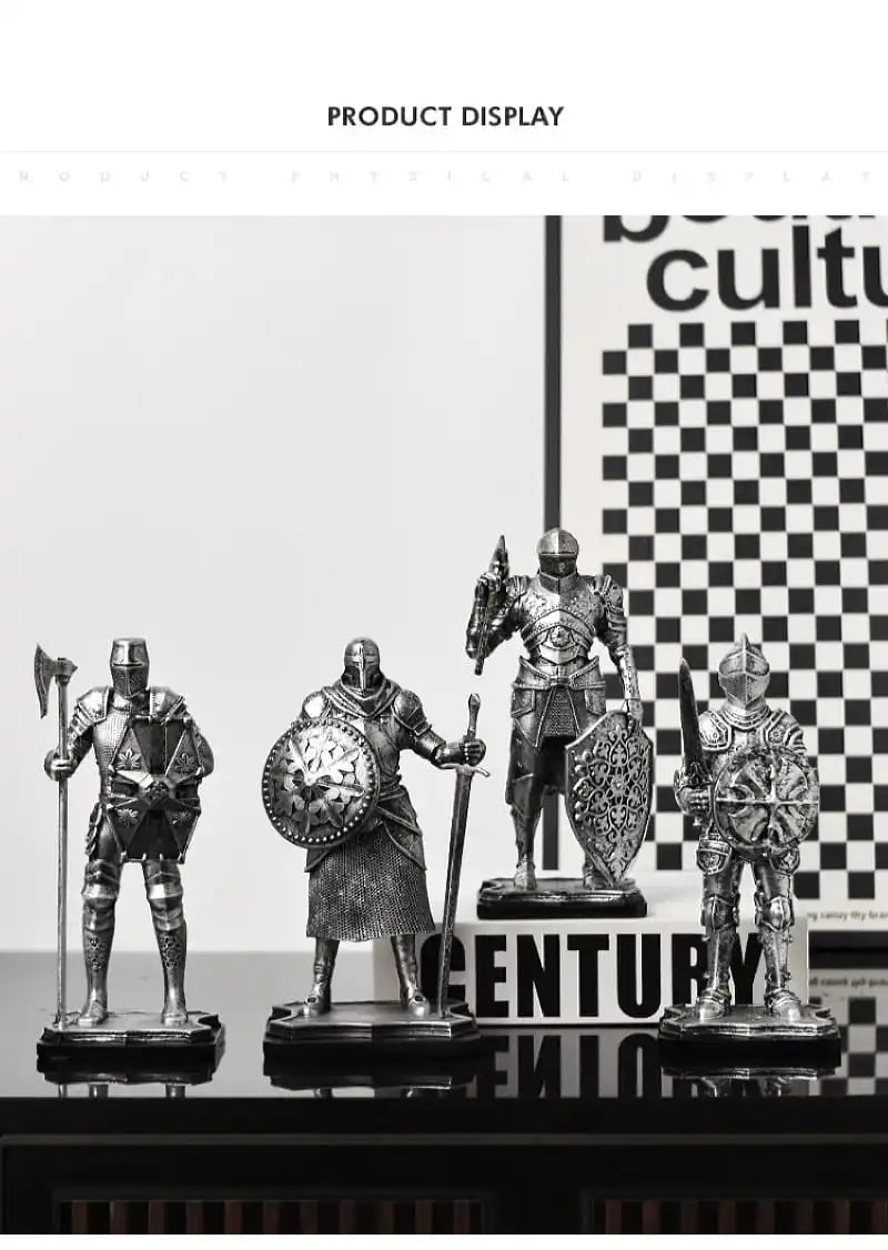 Ritterfigur Retro – Europäische Harzdeko