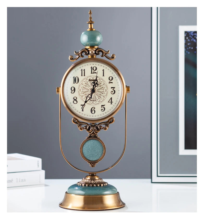 Europäische Uhr – Metall-Design – Ideal für Wohnräume