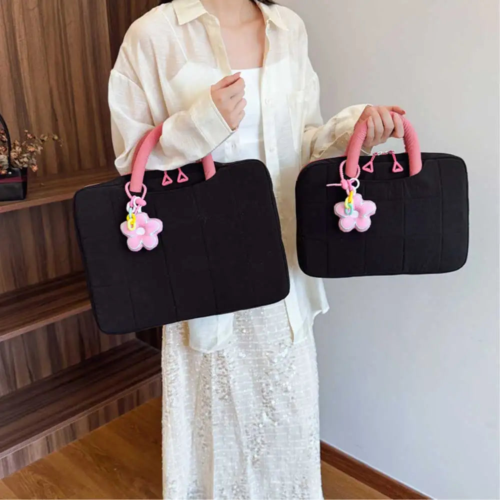 Laptop-Hülle – Polyester Karo – 14/16 Zoll Optionen