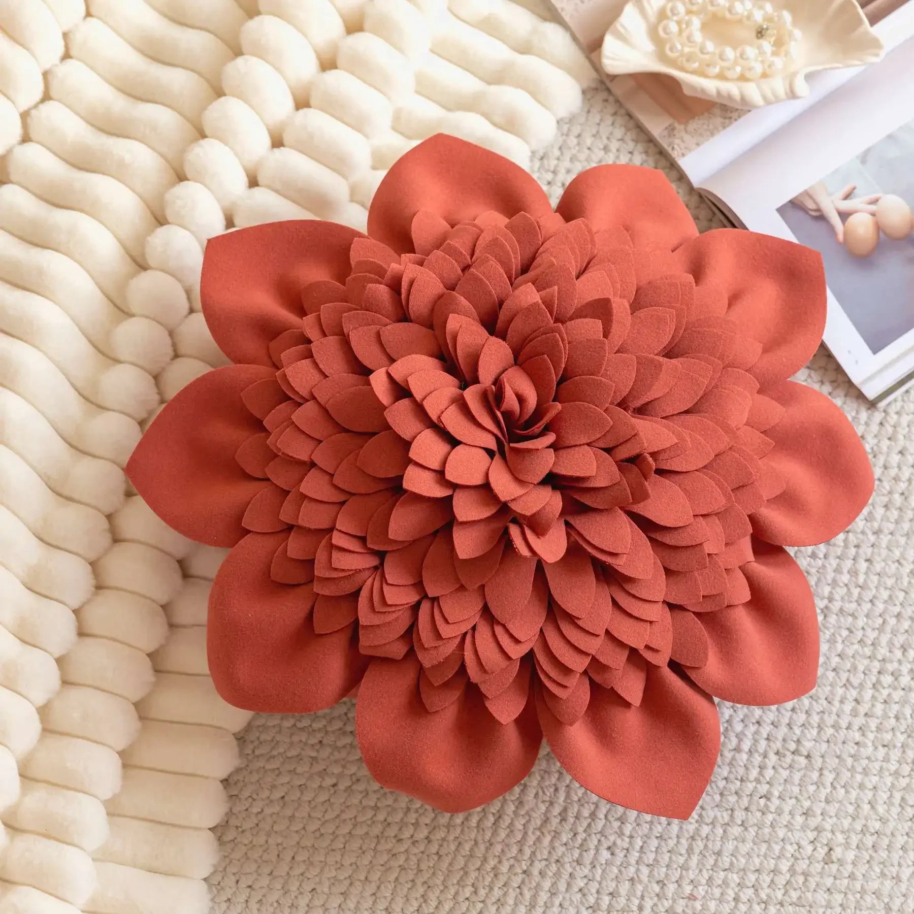 Mittelalterliche Bestickte Samtkissen - Retro Charme 30x50cm