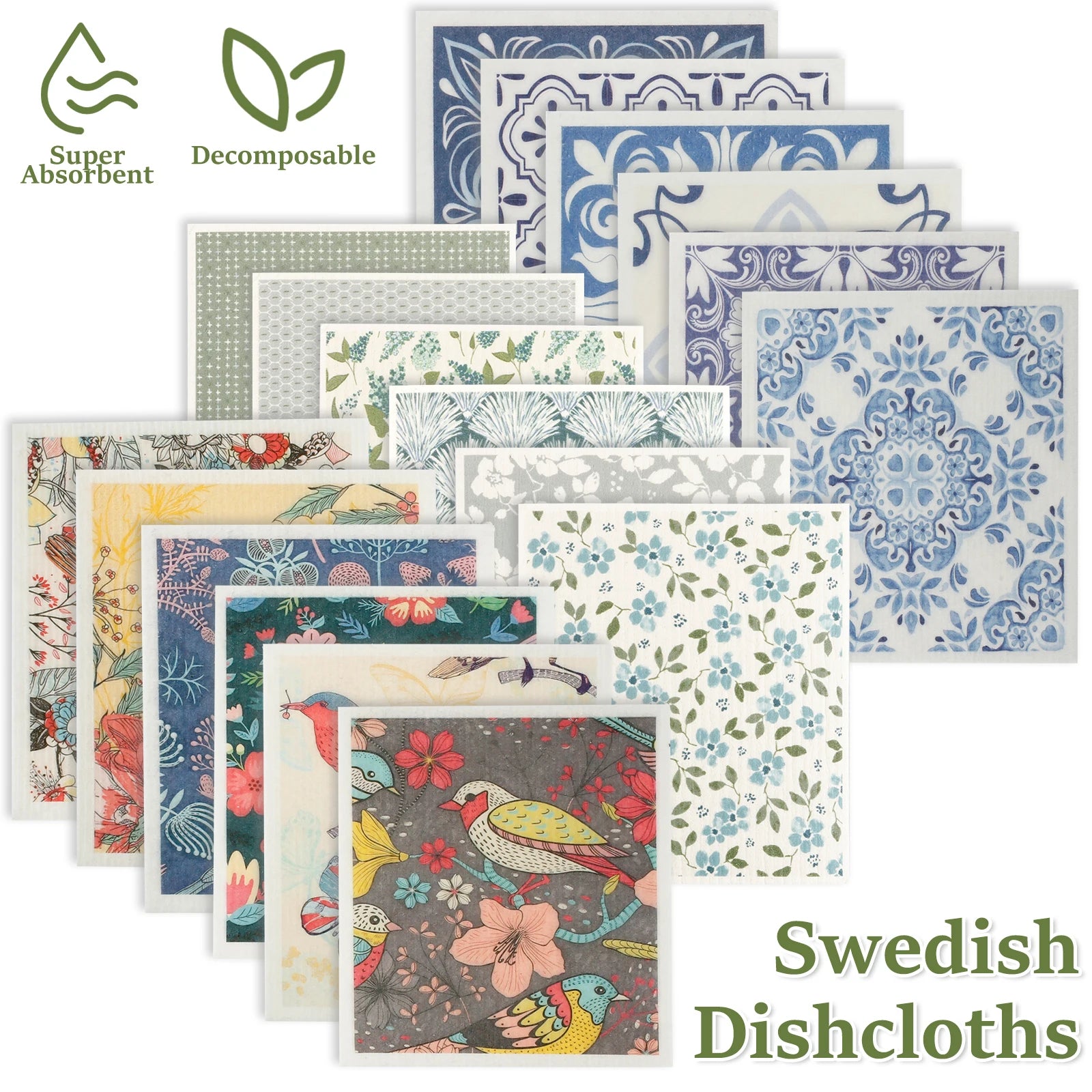 Schwedische Wischtücher – Öko-Design – 17x19.5 cm