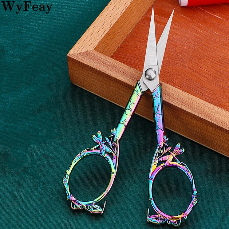 Edelstahl-Schere – Vintage Libellendesign – 12cm