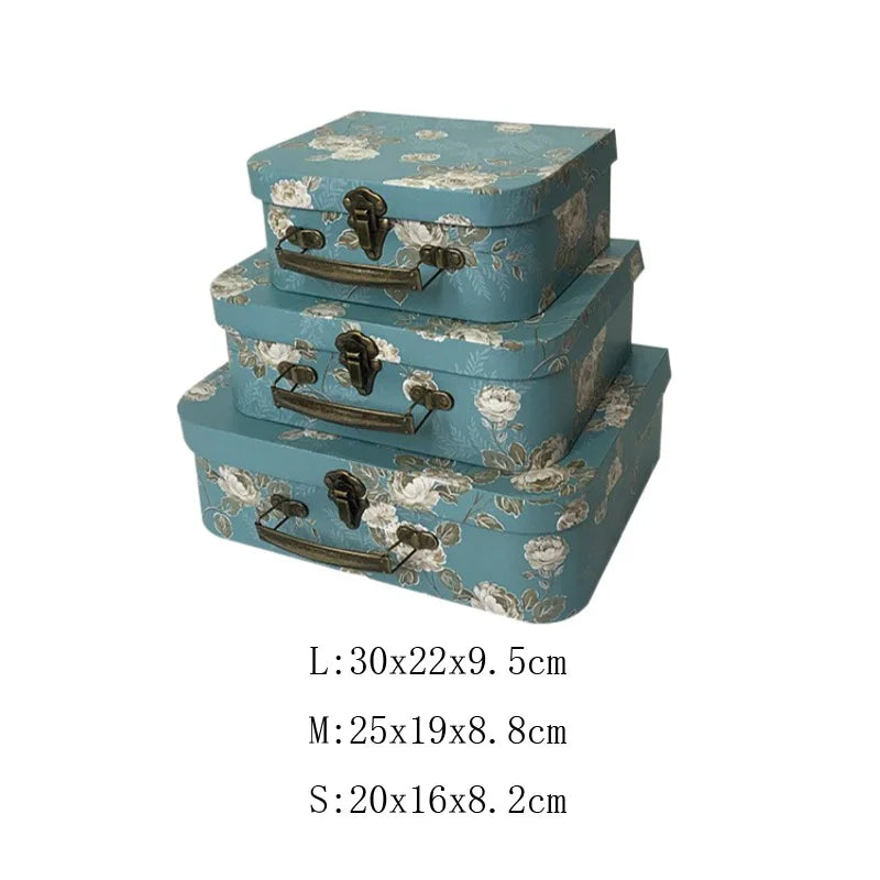 Geschenkbox Set – Vintage Karton Design – 3 Grössen