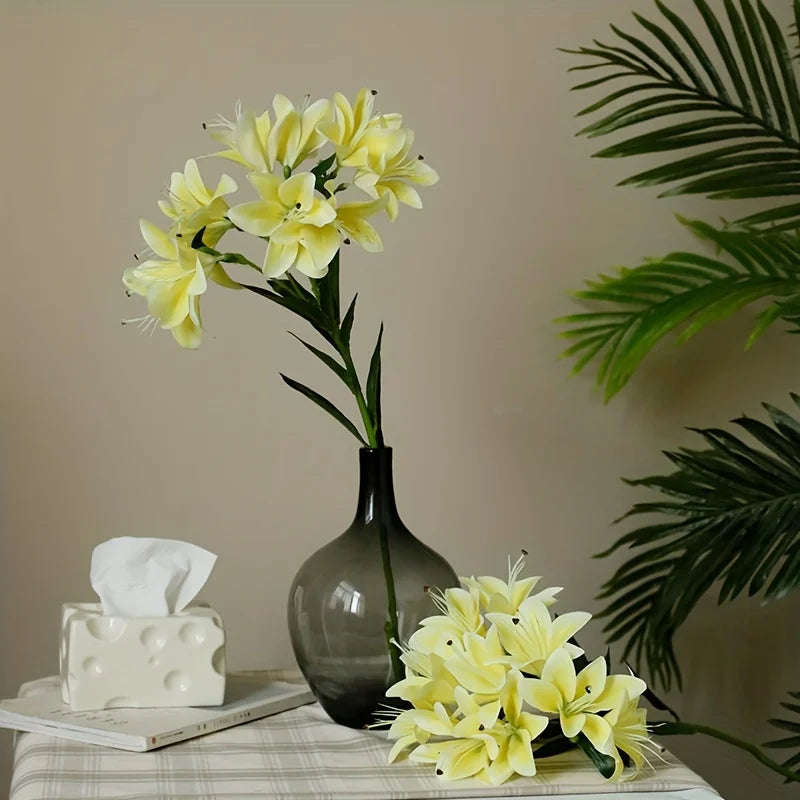 Seidenlilie Künstliche Blume – Blütenzweig Design – Innendekor