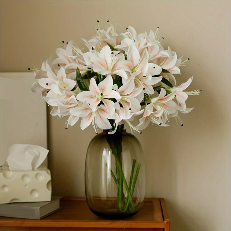 Seidenlilie Künstliche Blume – Blütenzweig Design – Innendekor