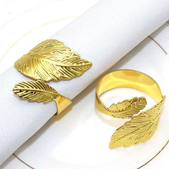 Serviettenringe – Glänzendes Metall – Set aus 6