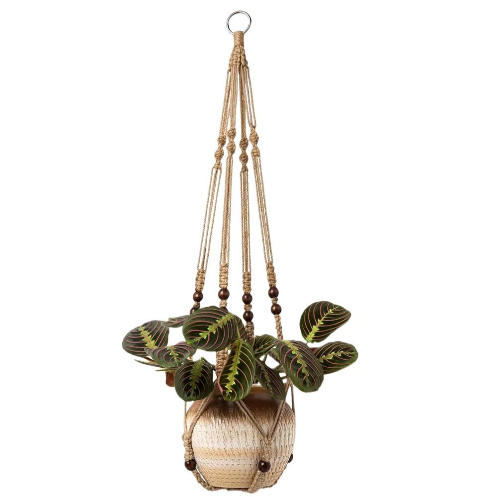 Handgemachter Pflanzenhänger – Boho Makramee Design – Innenbereich