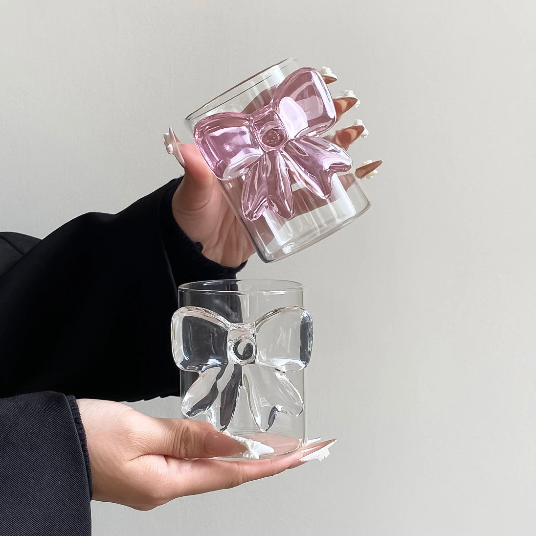 Glas Bow Tie Becher – Handgemacht & Einfach – 301-400ml