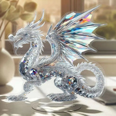 Acryl Drachenfigur – Eleganter Deko Akzent