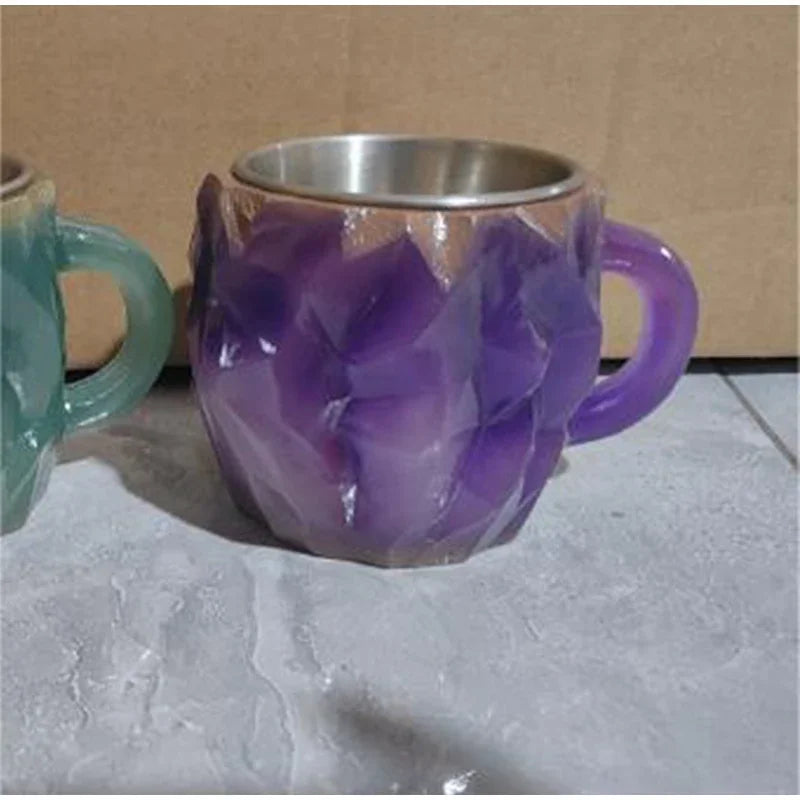 Mineral-Kristall Becher – Modernes Harzdesign