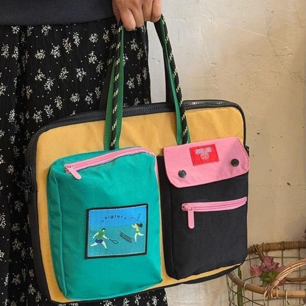 Laptop Aktentasche – Canvas & Polyester – 37x31x3cm