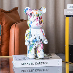 Bär Harz Skulptur – Amerikanischer Stil 28cm Deko
