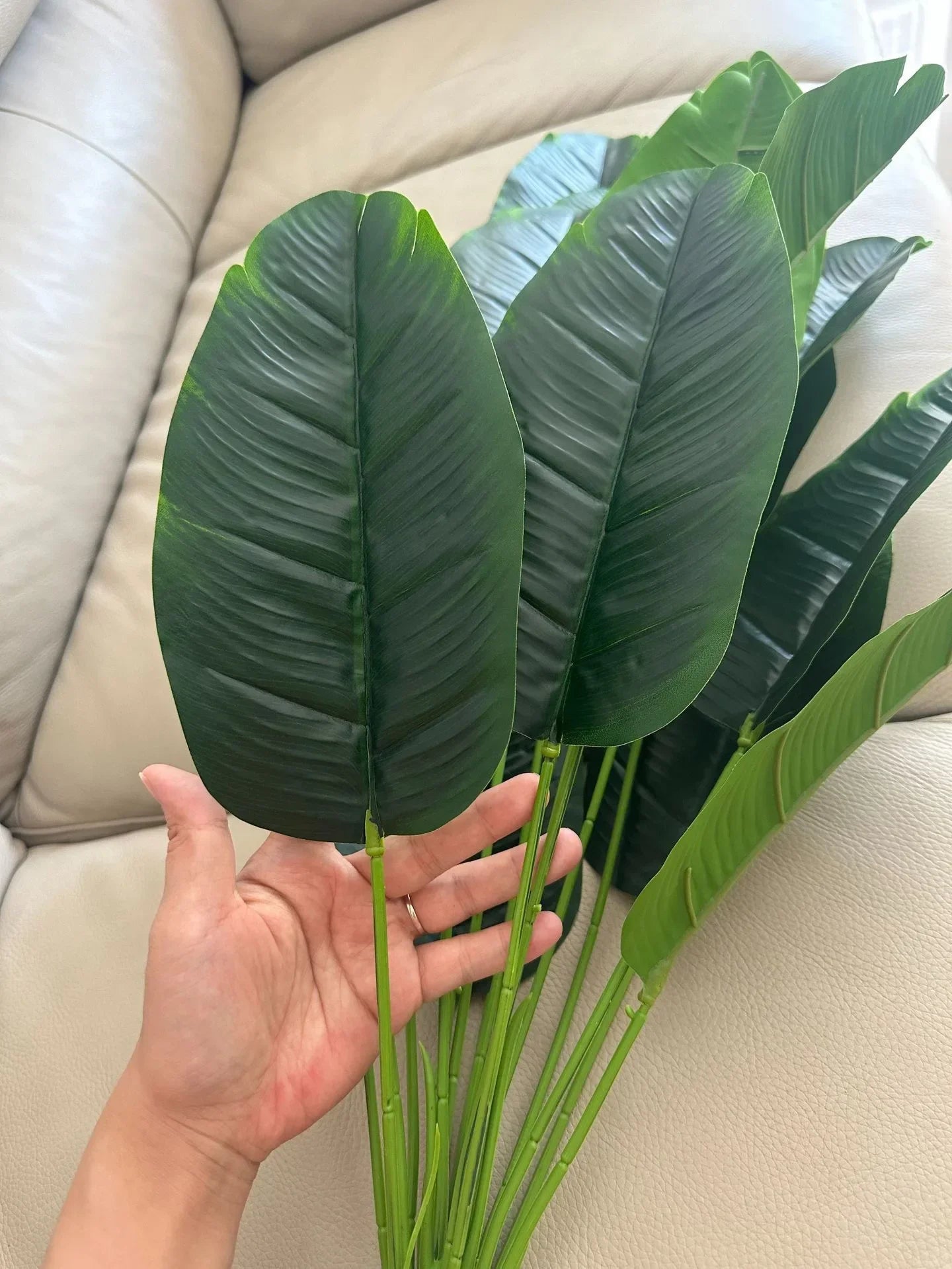 Künstliche Palmblätter – Real Touch – Exotisches Ambiente