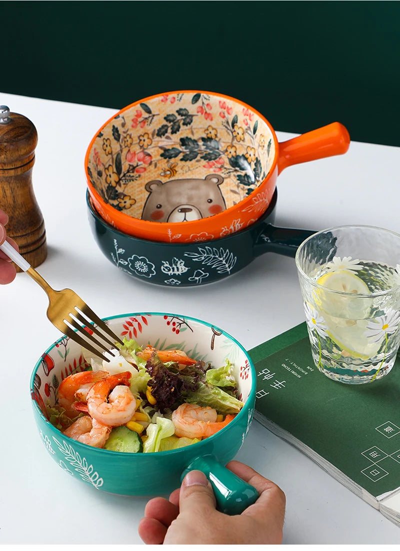 Cartoon-Keramikschale – Töpferhandwerk – Mikrowellensicher