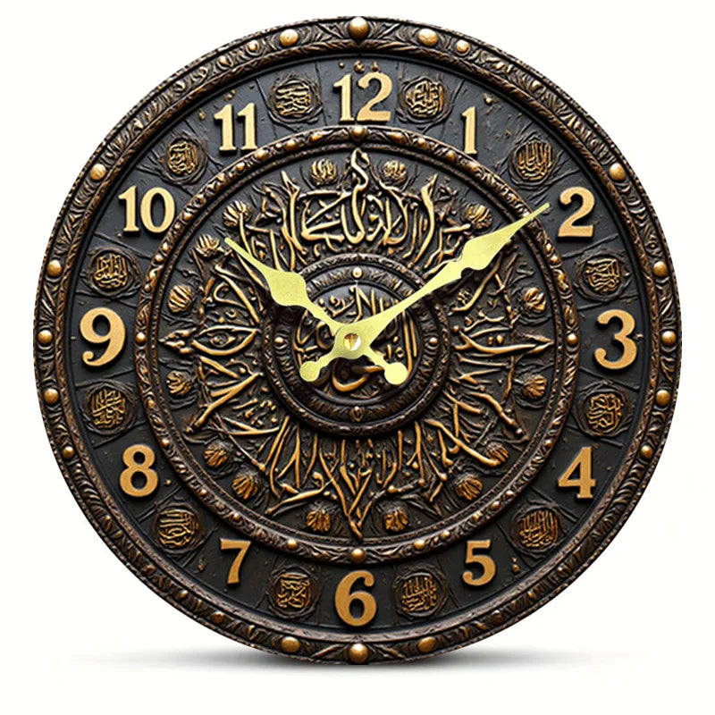 Wanduhr – Antikes Holz Design – 25CM Leise