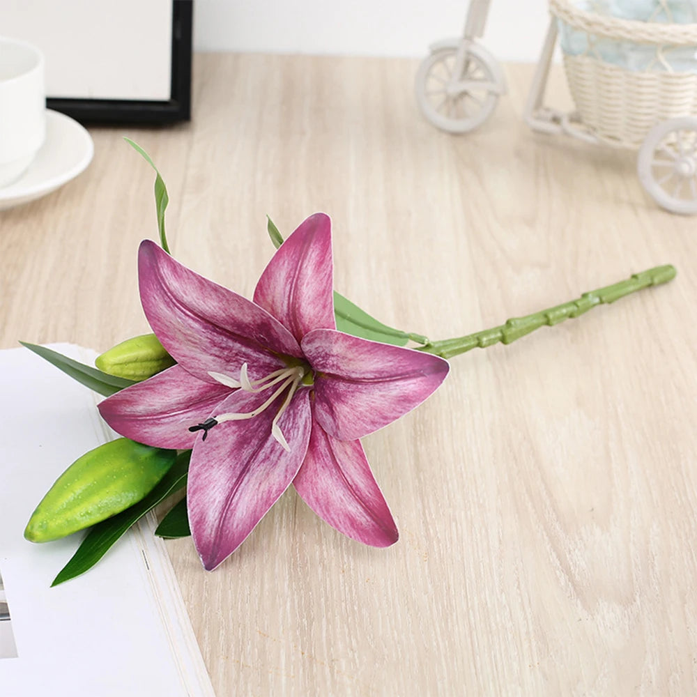 3D Druck Lilie – Elegantes Florales Design – 41cm Heimdeko