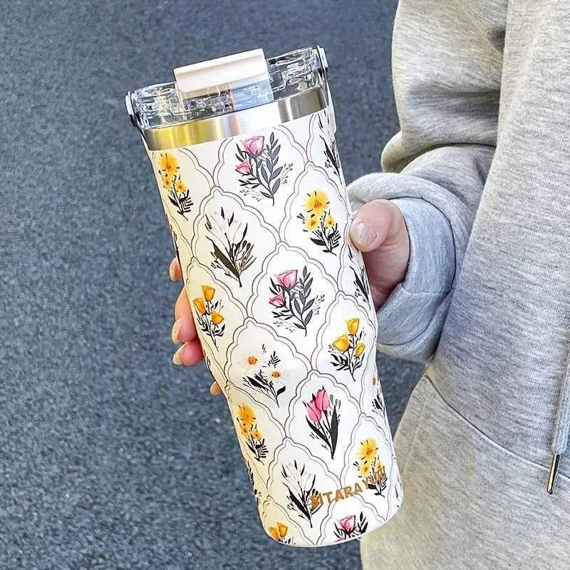 Thermo-Flasche – Edelstahl-Design – 900ml Fassungsvermögen