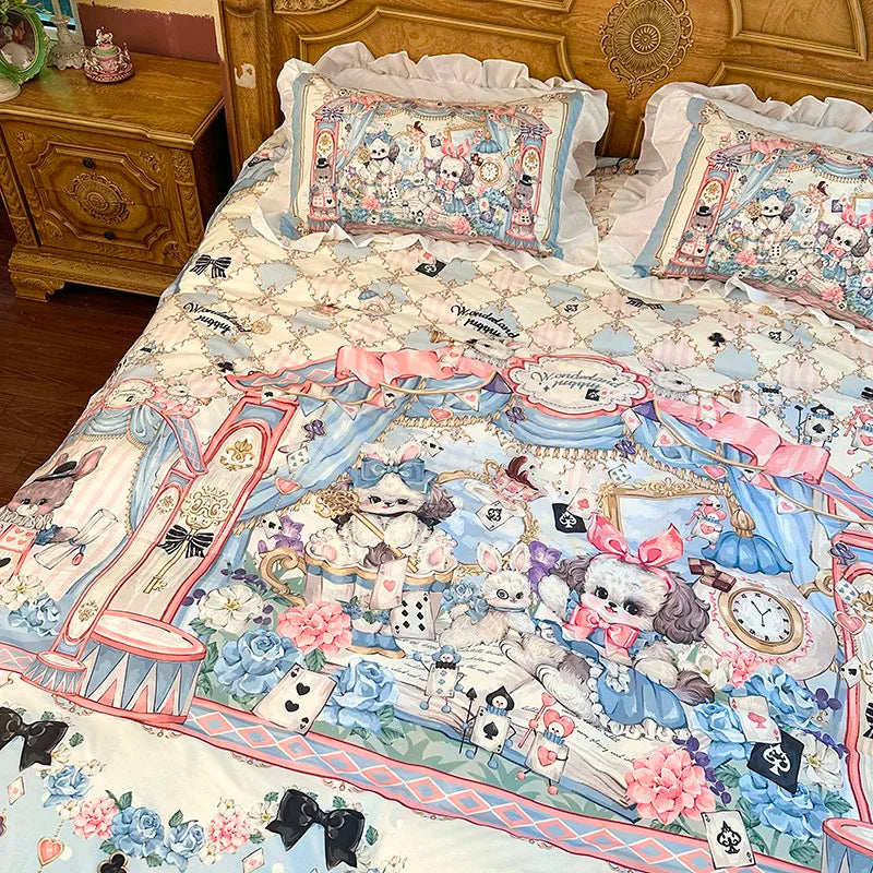 100% Baumwolle Bettdeckenbezug – Cartoon Prinzessin Stil – Twin, Queen, Double