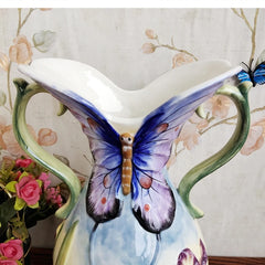 Keramik Teebehälter – Handbemalt Orchidee – Umweltfreundlich