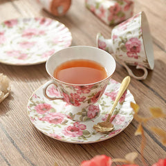 Kaffeetassenset – Handbemaltes Feinporzellan – Elegantes 200ml Design