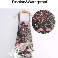 Wasserdichte Schürze – Verstellbares grünes Design – 71x67 cm